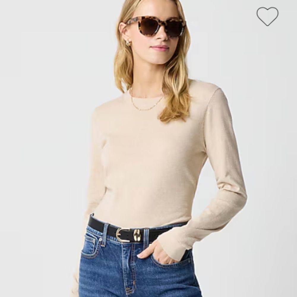 J. Crew Factory Cotton Teddie sweater • size large • NWT